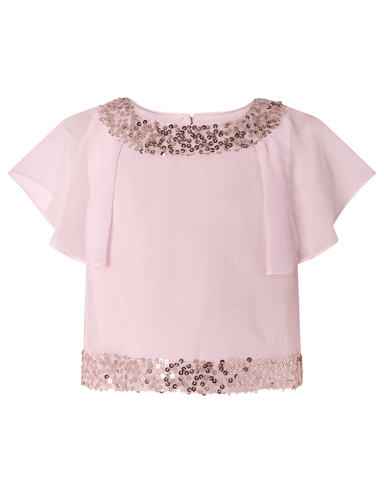 Monsoon pink cheap sequin top