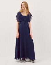 Maddison Multiway Chiffon Dress, Blue (NAVY), large