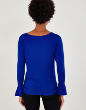 Trailing Heatseal Jumper with LENZING™ ECOVERO™, Blue (BLUE), large