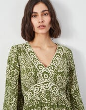 East Ashley Batik Maxi Dress, Green (GREEN), large