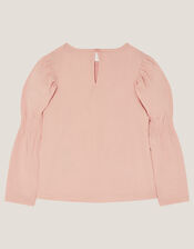 Western Horse Print Top, Pink (PINK), large