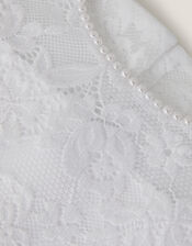 Alberta Rose Lace Communion Dress, White (WHITE), large