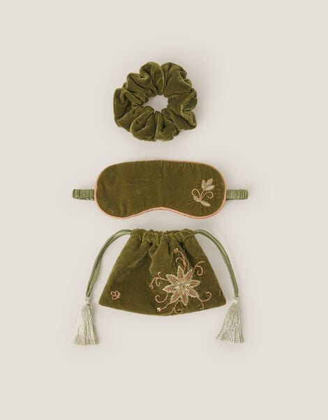 Velvet Eye Mask & Scrunchie Set, , large