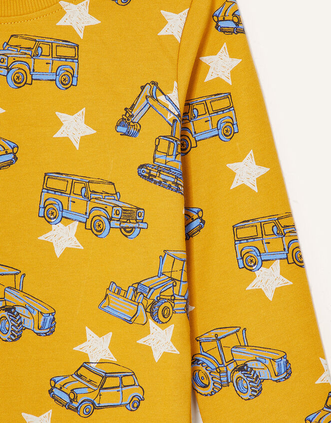 Digger Sweatshirt, Yellow (MUSTARD), large