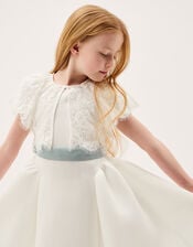 Lola Lace Short Sleeve Jacket, Ivory (IVORY), large