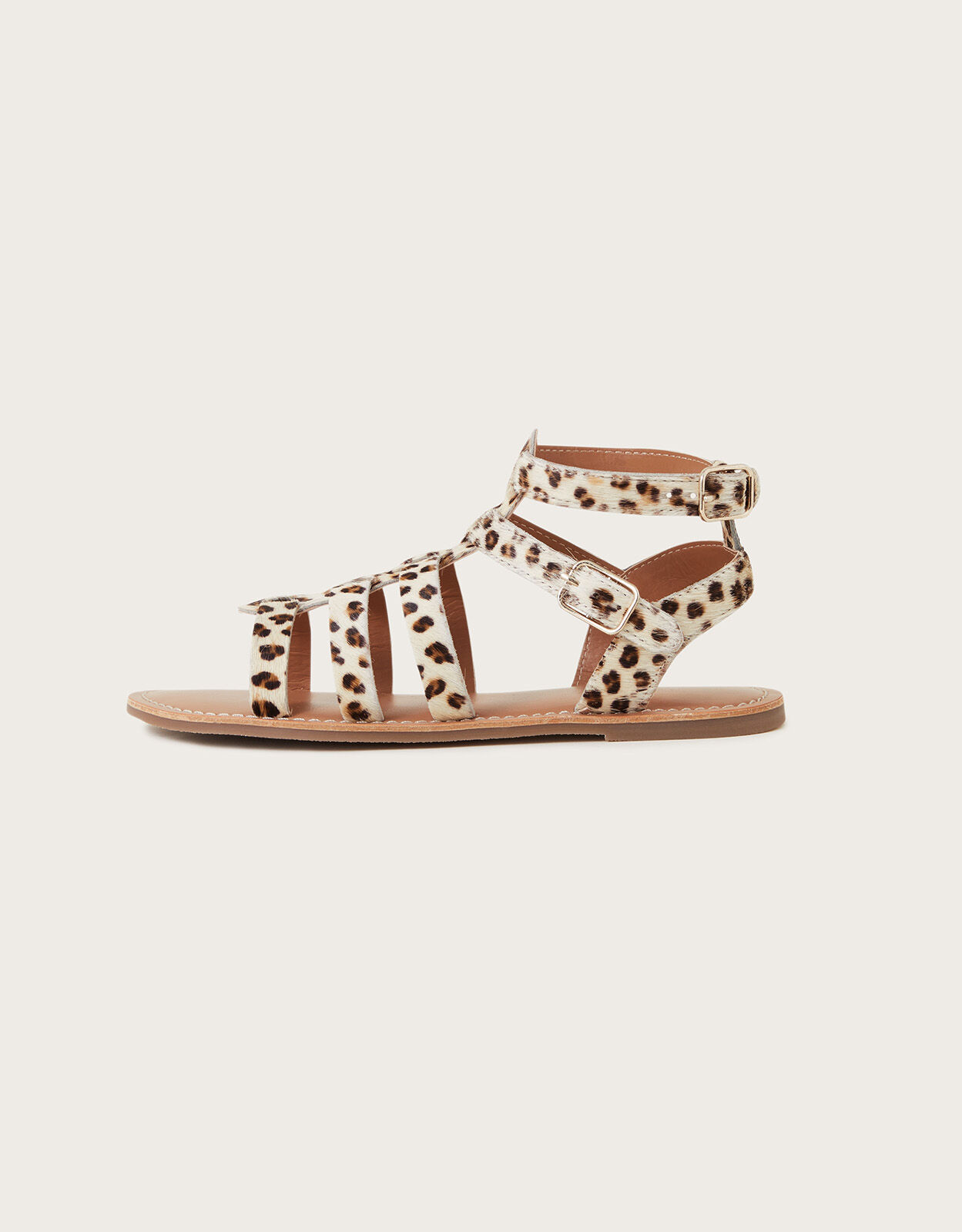 Tan and leopard sandals online