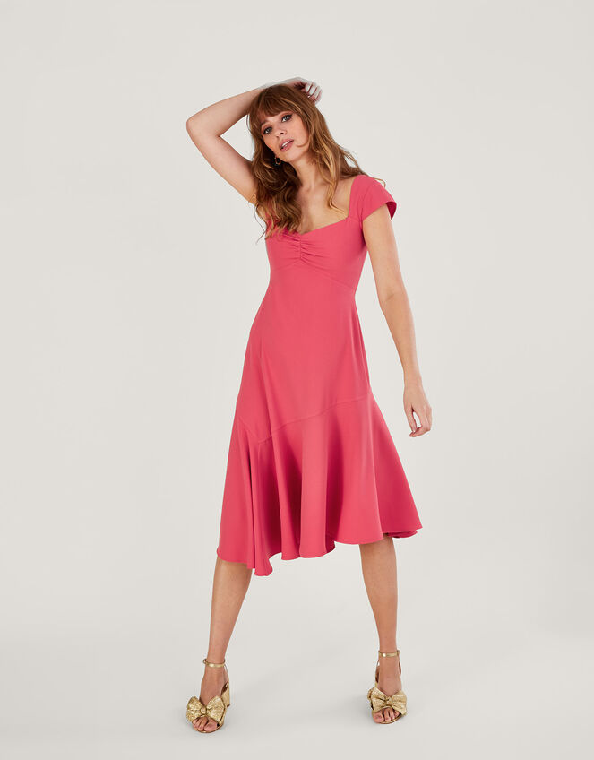 Matilda Asymmetric Dress with Recycled Polyester Pink