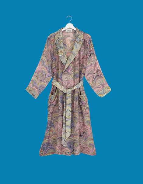 One Hundred Stars Marbled Print Gown , , large