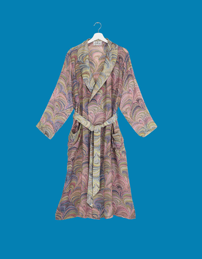 One Hundred Stars Marbled Print Gown , , large