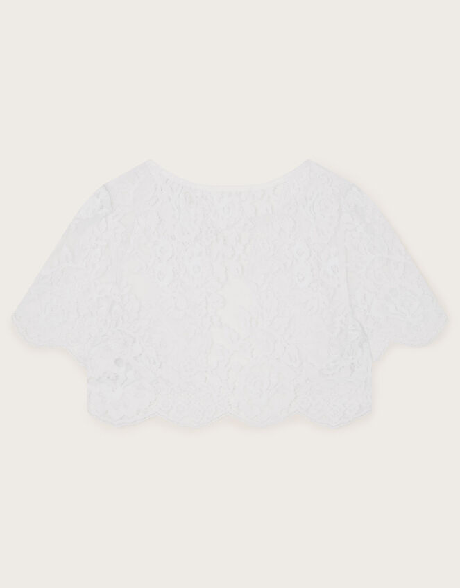 Lola Lace Shrug, White (WHITE), large