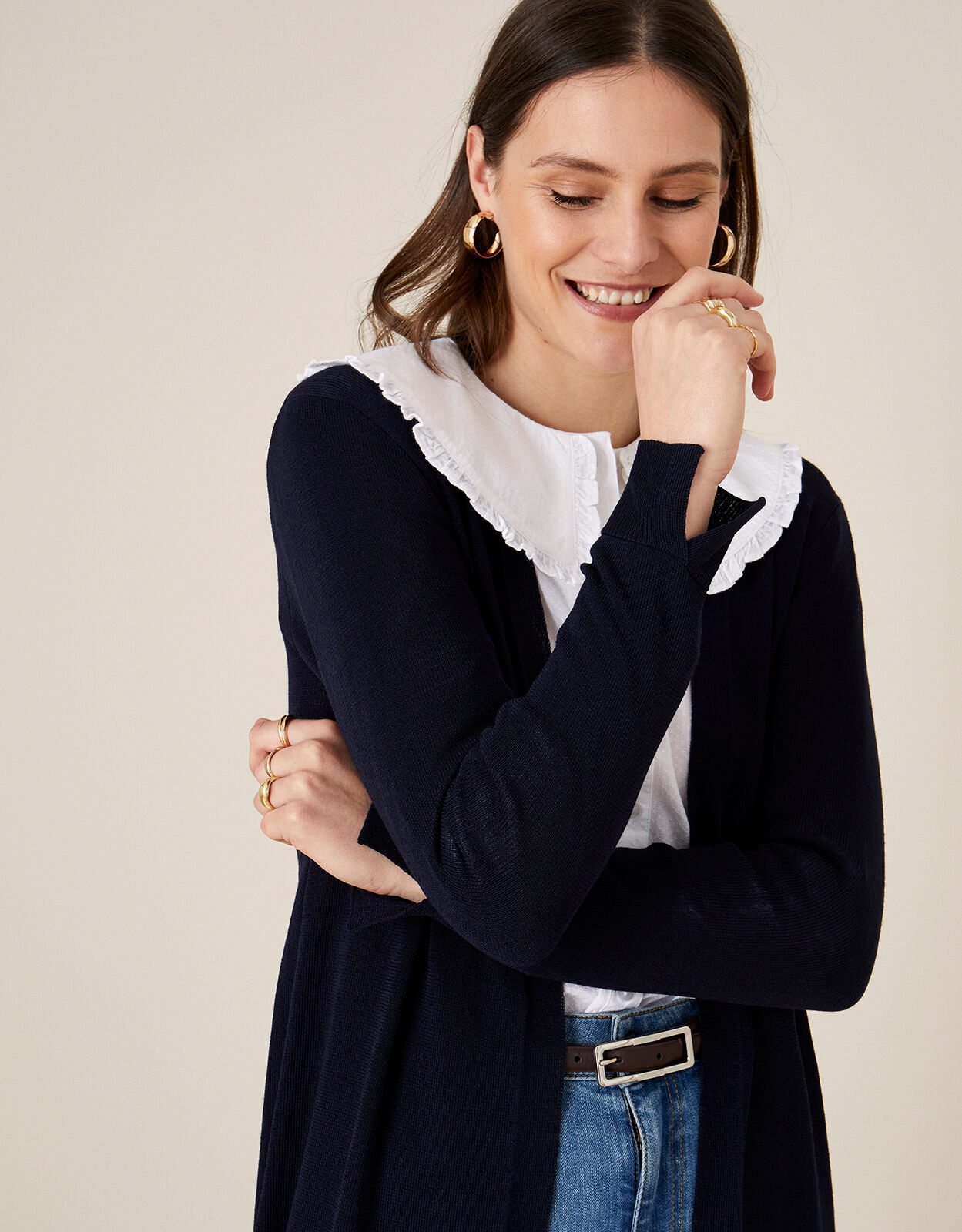 Monsoon linen cardigan shop