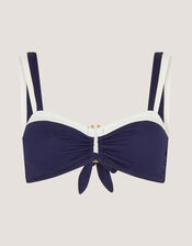 Sabrina Two Tone Bikini Top, Blue (NAVY), large