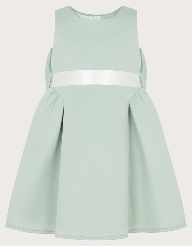 Baby Molly Scuba Bridesmaid Dress, Green (SAGE), large