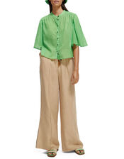 Scotch and Soda Hope High-Waisted Trousers Regular Length, Natural (NEUTRAL), large