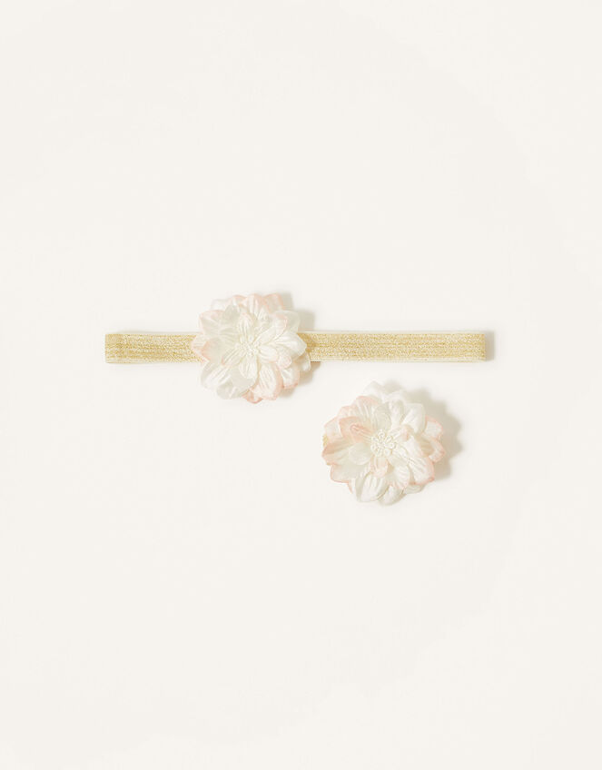 Baby Petal Bando and Bracelet Set, , large