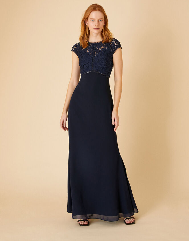 Lindsay Maxi Dress, Blue (NAVY), large