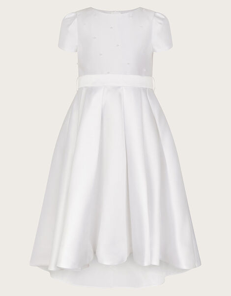 Henrietta Pearl Bodice Dress, White (WHITE), large