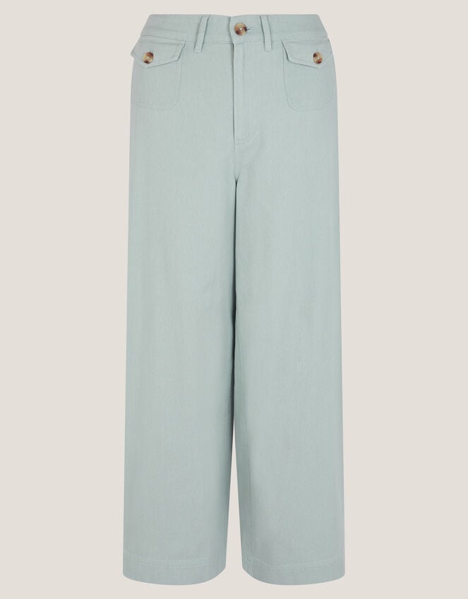 Ciara Cropped Wide Leg Jeans, Blue (PALE BLUE), large