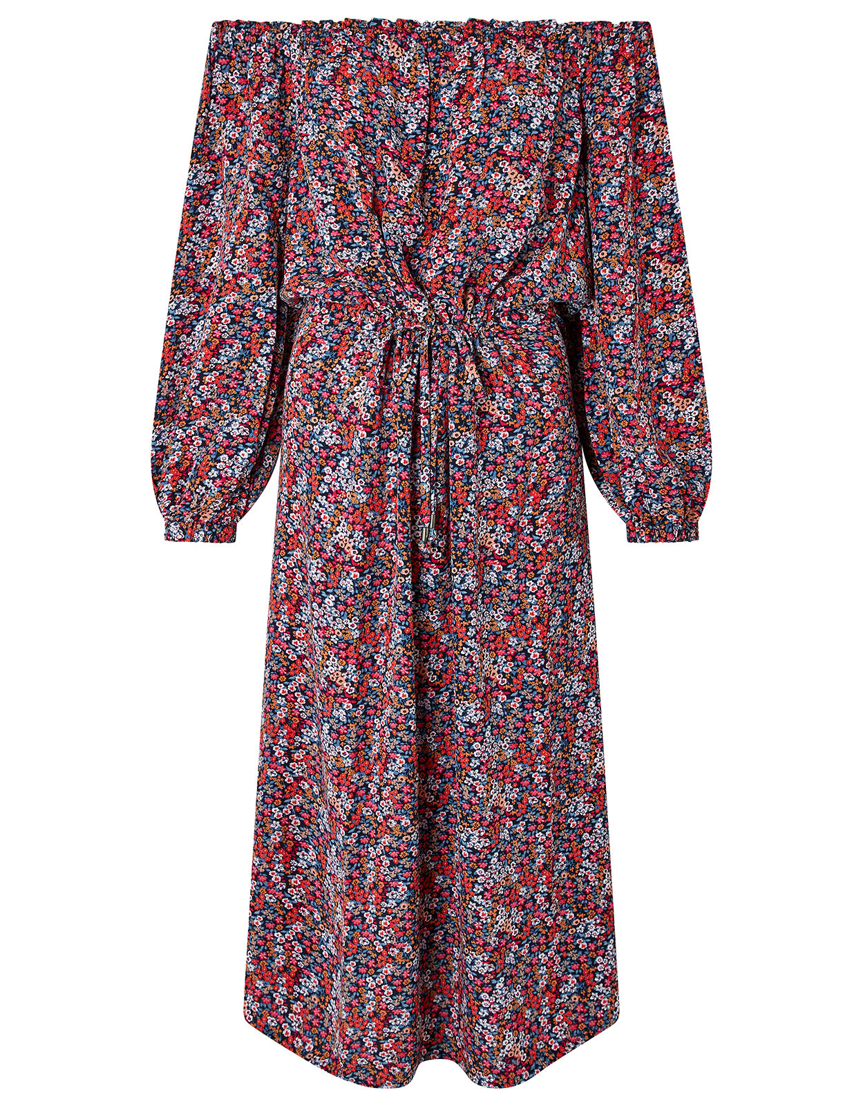 monsoon red bardot dress