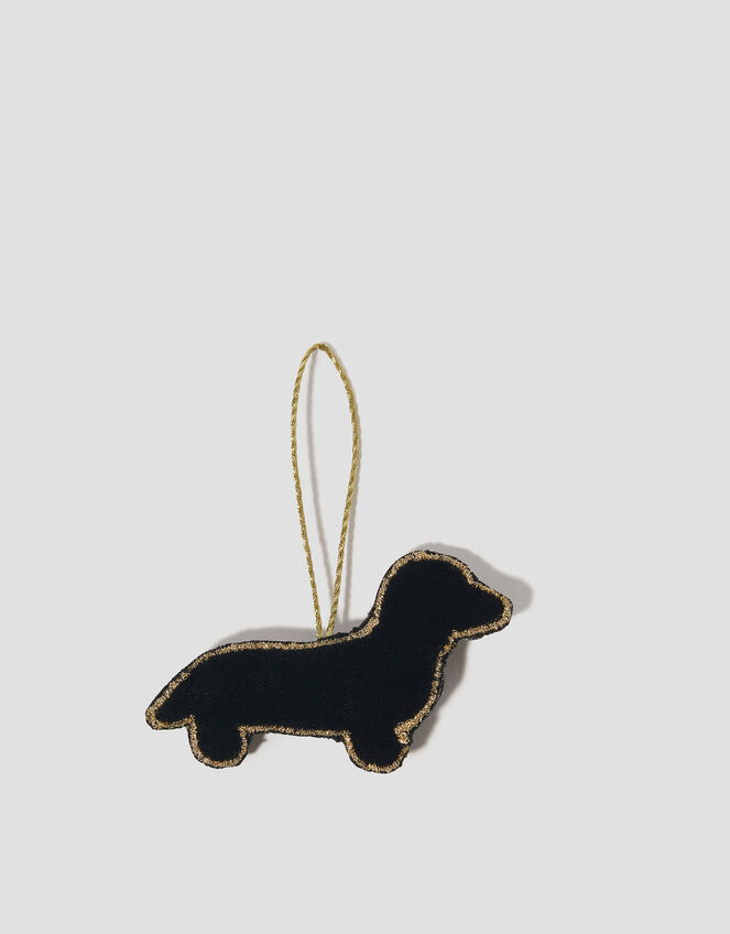 Embellished Sausage Dog Christmas Tree Decoration, , large