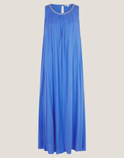 Luna Embellished Sleeveless Maxi Dress, Blue (BLUE), large