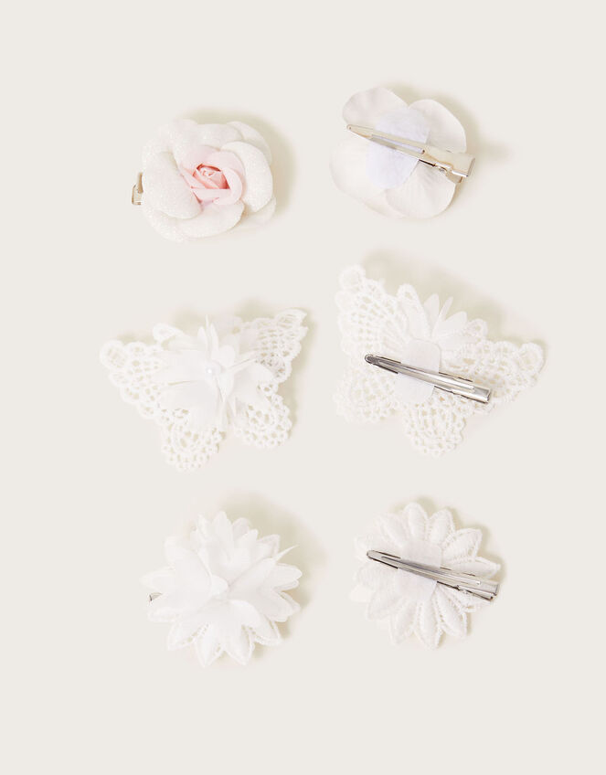 Bridesmaid Hair Clips Set of Three, , large