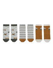 Liewood Silas Vehicle Print Socks Set of Three, Multi (MULTI), large