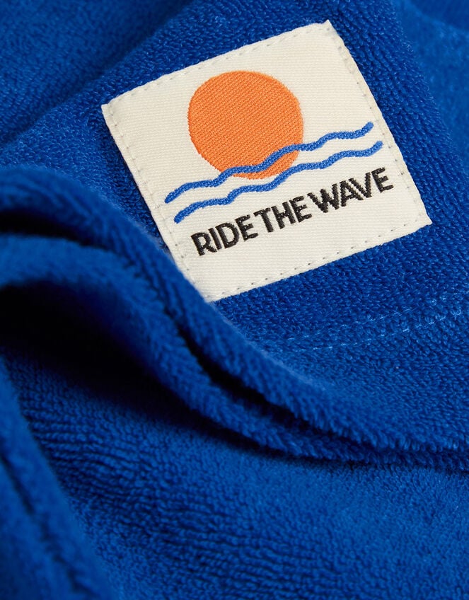 Ride The Wave Terry Polo Shirt, Blue (BLUE), large
