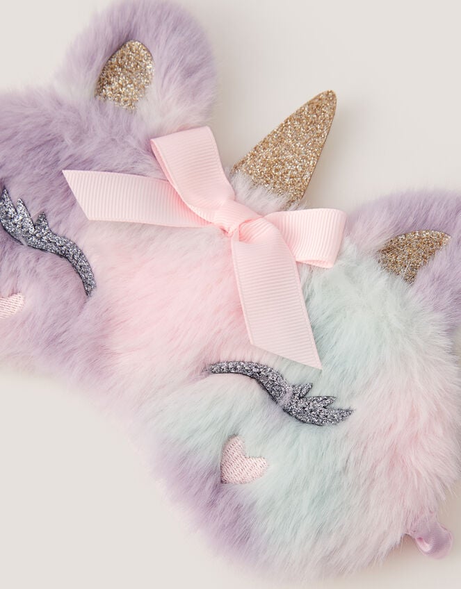 Fluffy Unicorn Eye Mask, , large