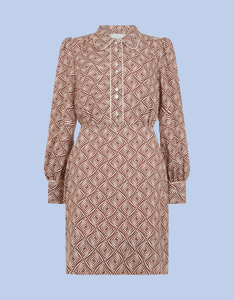 Mirla Beane Eleanor Dress Brown, Brown (BROWN), large