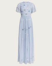 Catherine Embellished Maxi Dress, CLOUD, large