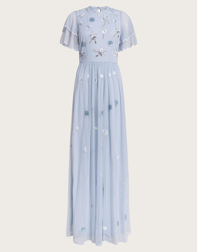 Catherine Embellished Maxi Dress, CLOUD, large