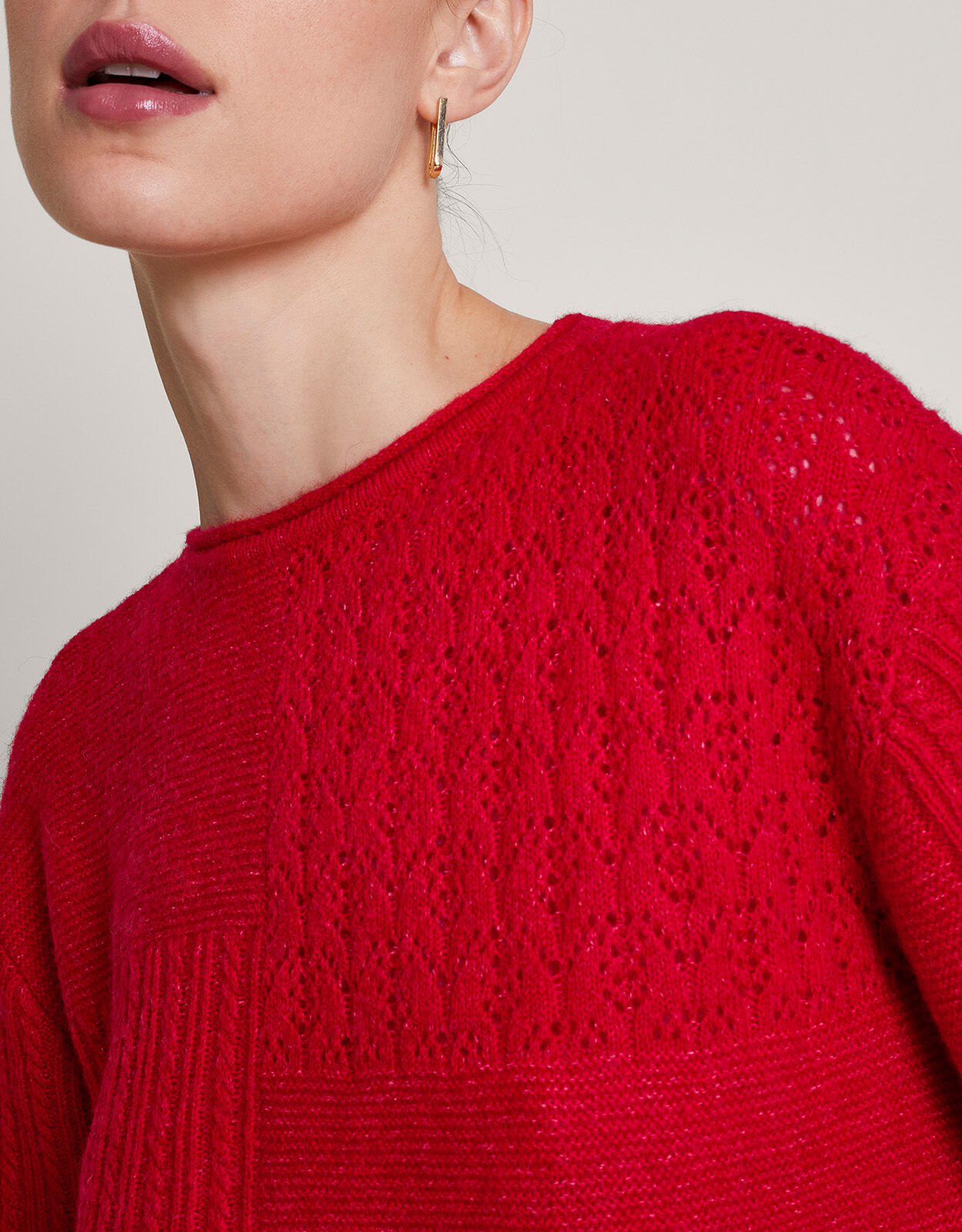 Red cheap woolen jumper