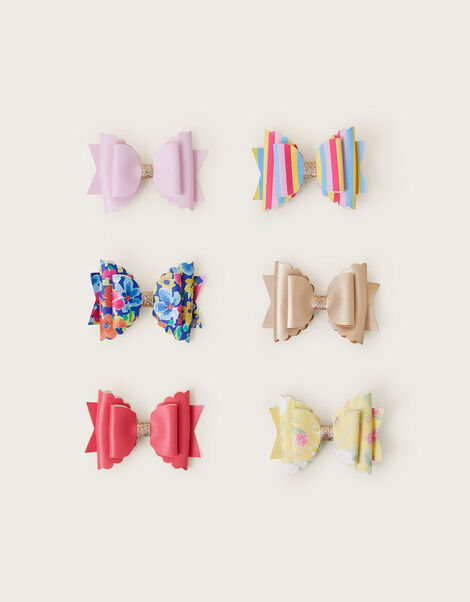 6-Pack Bow Hair Clips, , large