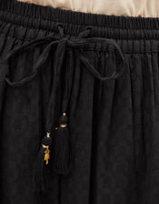 Nora Textured Cotton Balloon Trousers, Black (BLACK), large