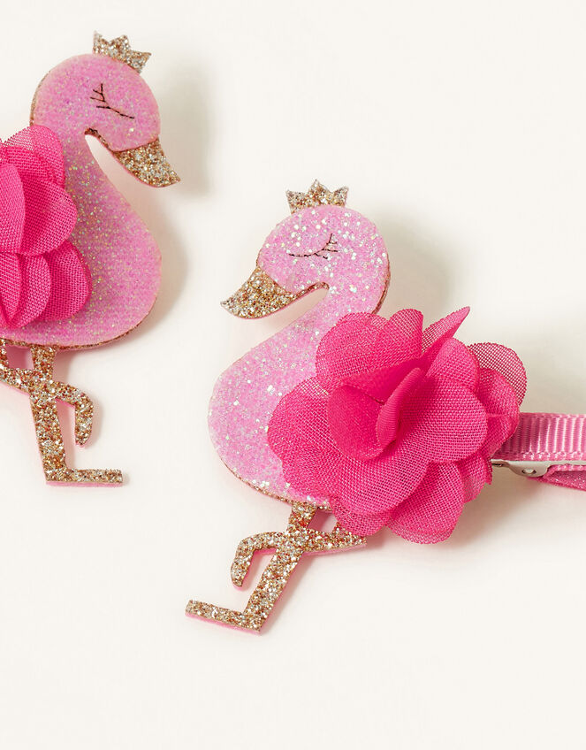 Flamingo Pom-Pom Hair Clip Twinset