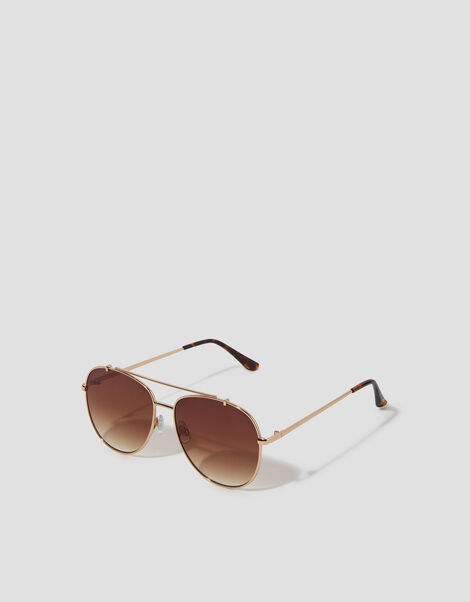 Metal Aviator Sunglasses, , large