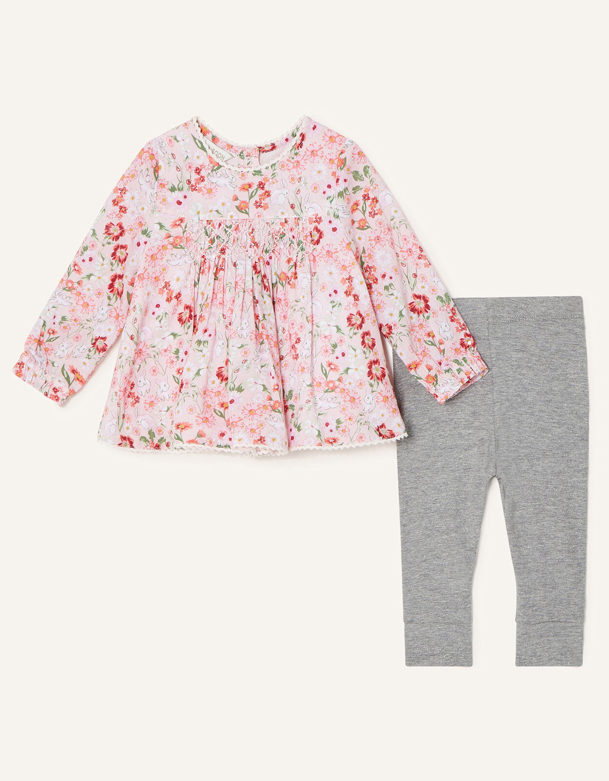 Newborn Bunny Floral Top and Leggings 