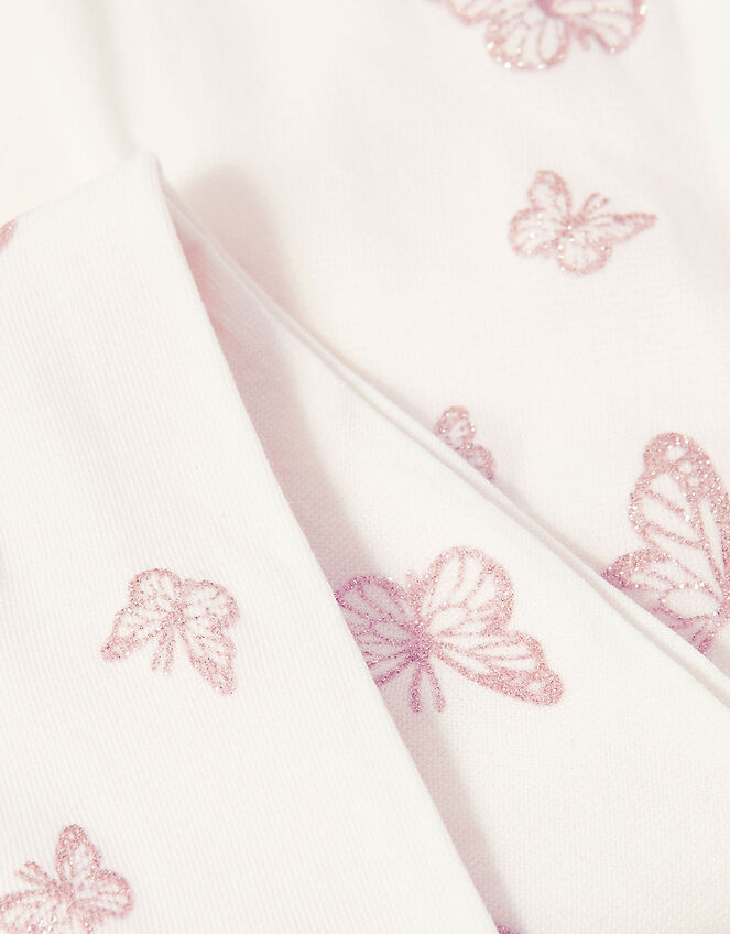 Butterfly Glitter Tights, Pink (PINK), large