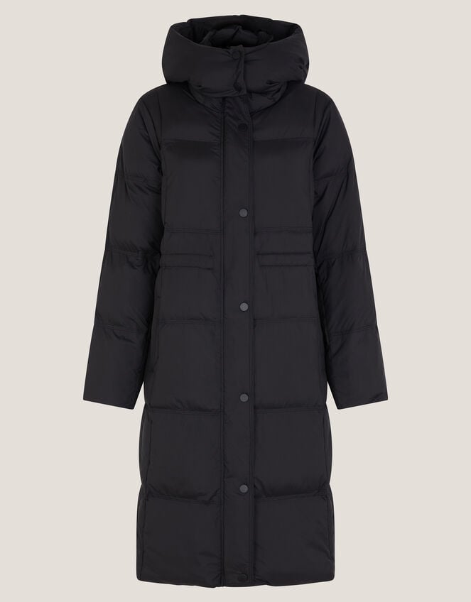 Molly Long Puffer Coat, Black (BLACK), large