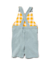 Little Green Radicals Soft Twill Short Dungarees, Blue (PALE BLUE), large