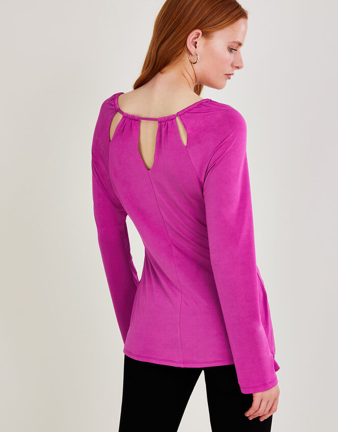 Plain Jersey Strappy Top, Pink (FUCHSIA), large