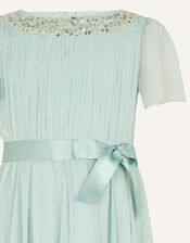 Grace Waterfall Sequin Dress, Green (GREEN), large