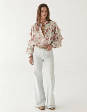 Maison Hotel Floral Lolita Blouse, Multi (MULTI), large