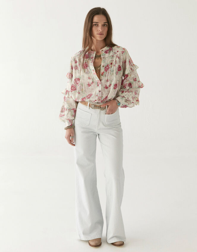 Maison Hotel Floral Lolita Blouse, Multi (MULTI), large