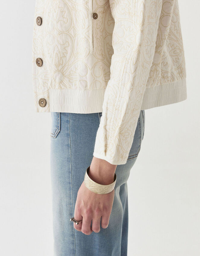 Maison Hotel Boticcelli Quilted Jacket, Ivory (IVORY), large
