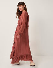 Moliin Beatrice Ruffle Maxi Dress, Orange (RUST), large