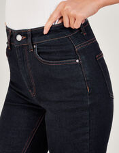 Bella Straight Denim Jeans, Blue (INDIGO), large
