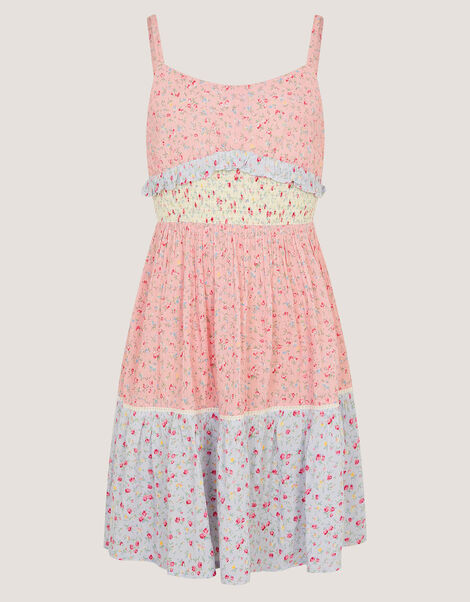 Strappy Ditsy Floral Dress, Pink (PINK), large
