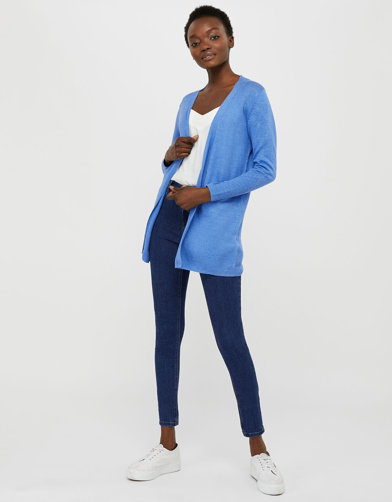 Monsoon blue cardigan new arrivals